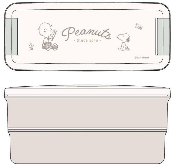 『PEANUTS』ランチボックス二段 PCW-650D(仕切付)