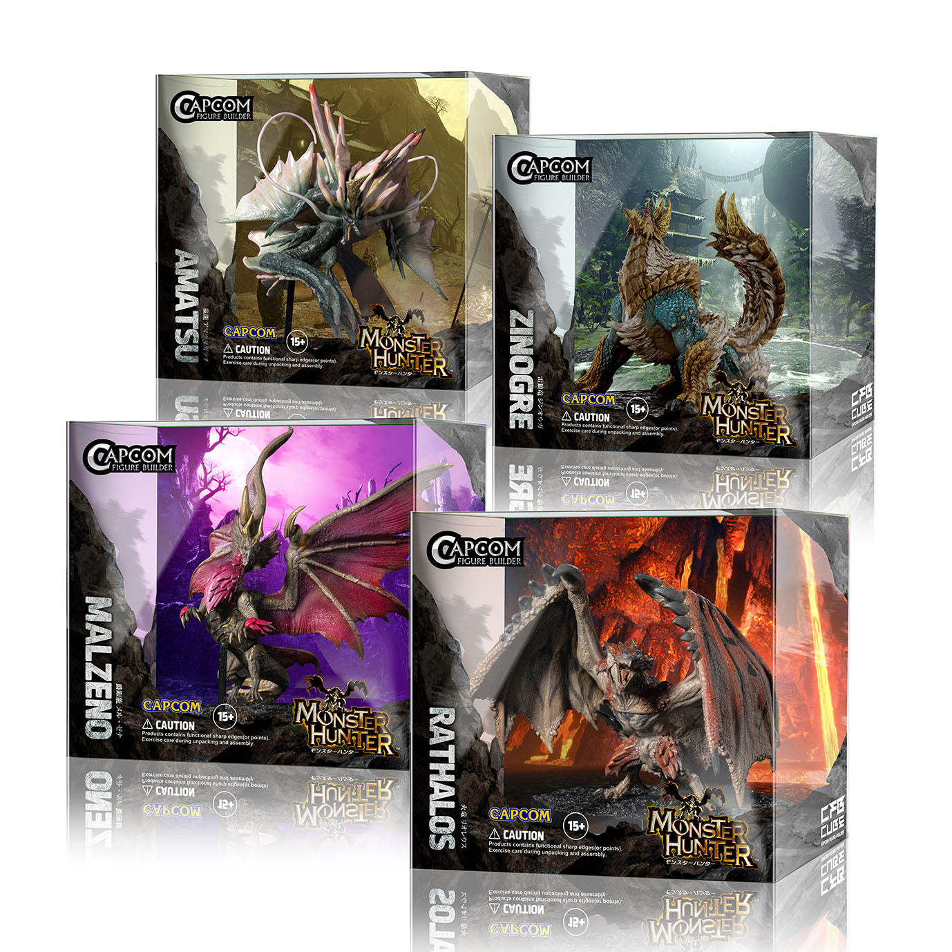 モンスターハンター』CAPCOM FIGURE BUILDER CUBE MONSTER HUNTER 4体