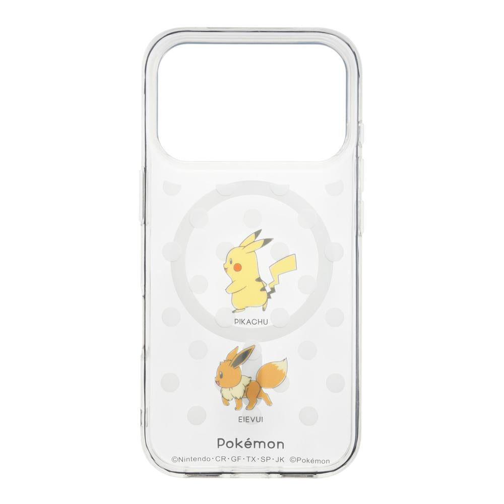 『ポケットモンスター』iPhone17Pro対応 MagSafe対応ケース ピカチュウ&イーブイ