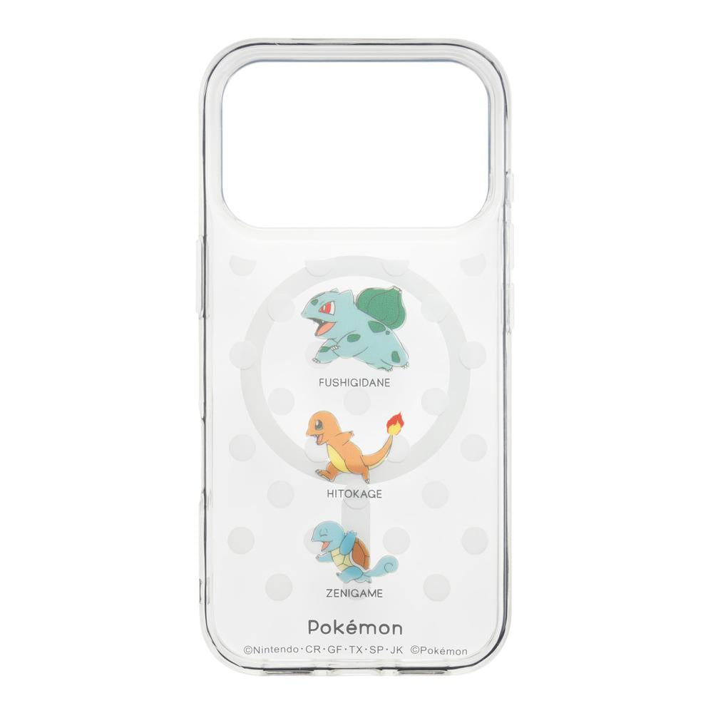 『ポケットモンスター』iPhone17Pro対応 MagSafe対応ケース フシギダネ&ヒトカゲ&ゼニガメ