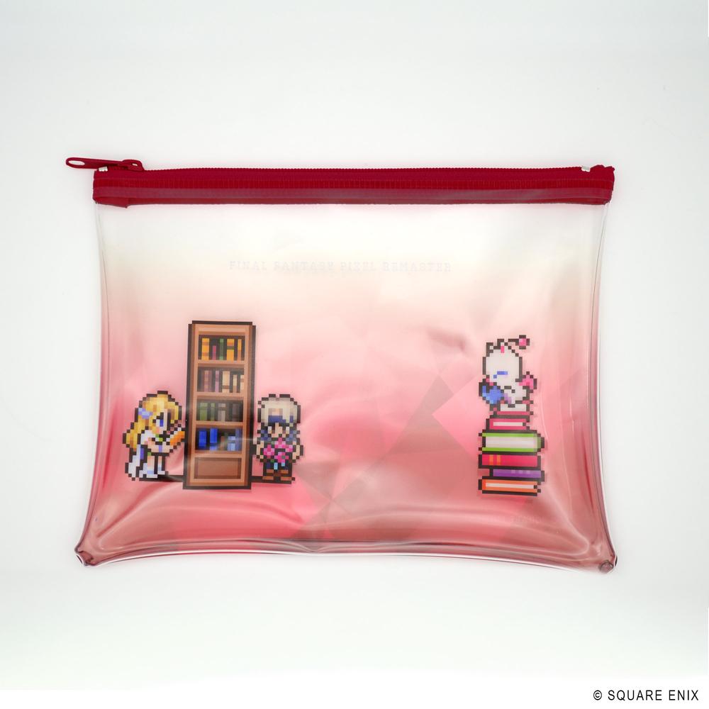 『ファイナルファンタジー ピクセルリマスター』Book Characters クリアポーチ ロック&セリス、モグ