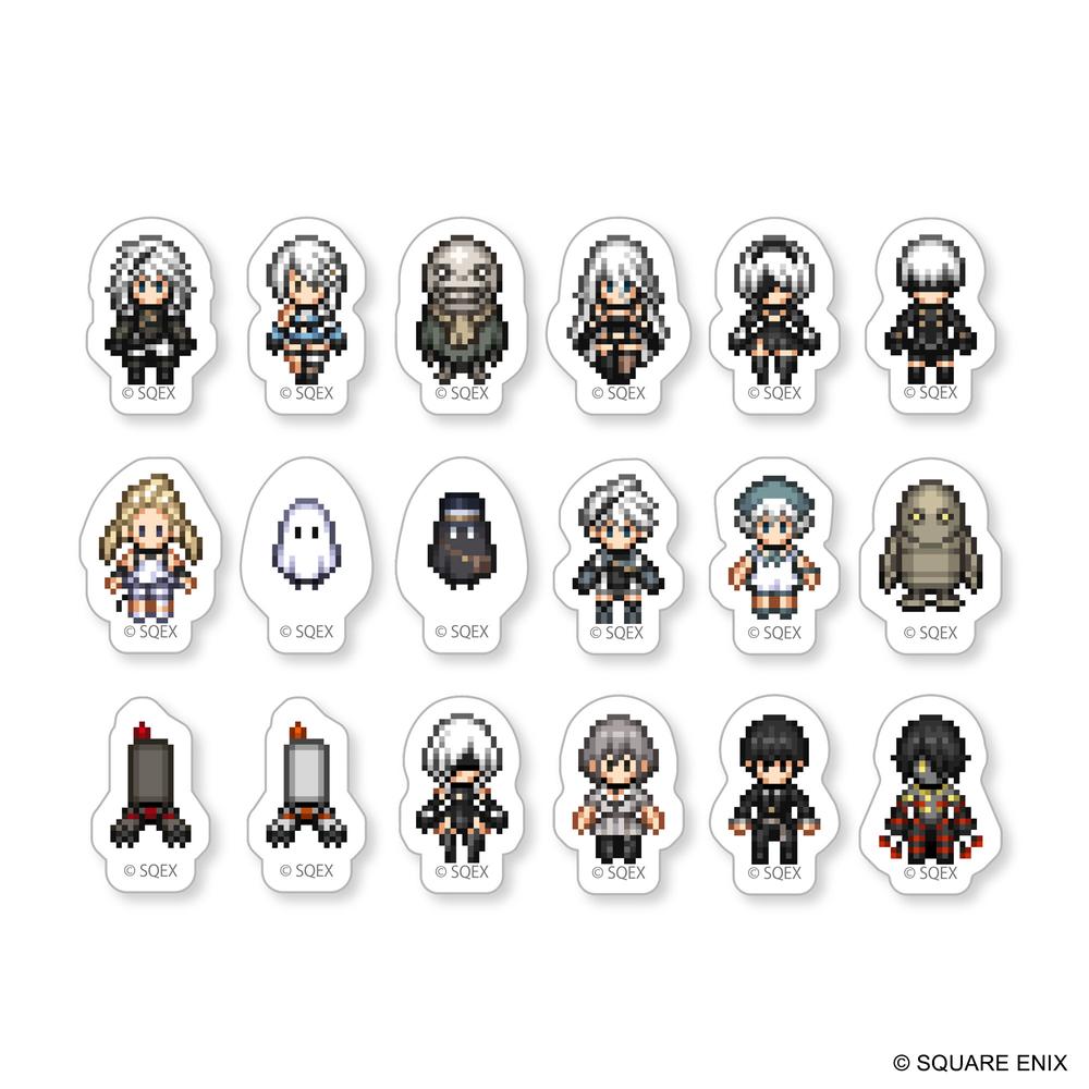『NieR Series』フレークシール ドット絵Ver.