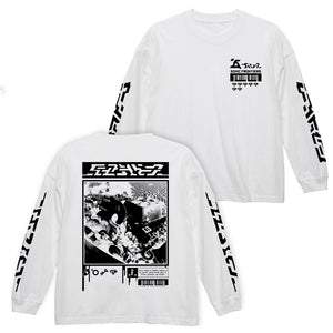 『ソニックフロンティア』  ビッグシルエットロングスリーブTシャツ WHITE【202405再販】