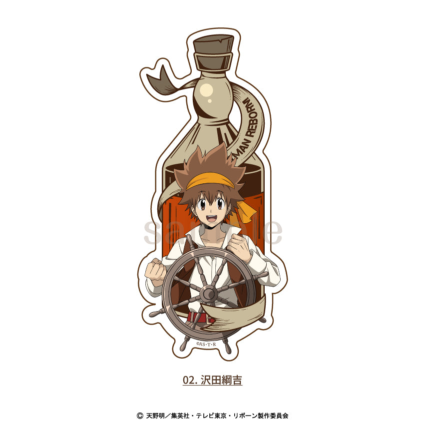 『家庭教師ヒットマンREBORN!描き下ろし パイレーツ衣装』ダイカットステッカー 02.沢田綱吉