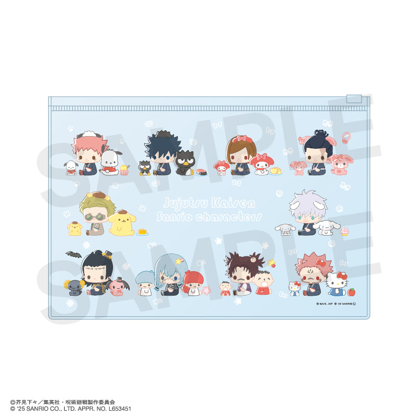 『呪術廻戦 ×サンリオキャラクターズ』クリアポーチ 01.集合