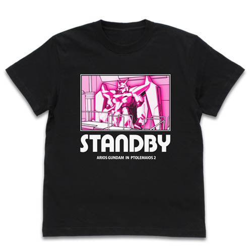 『機動戦士ガンダム00』アリオスガンダム STANDBY Tシャツ/BLACK【202405再販】