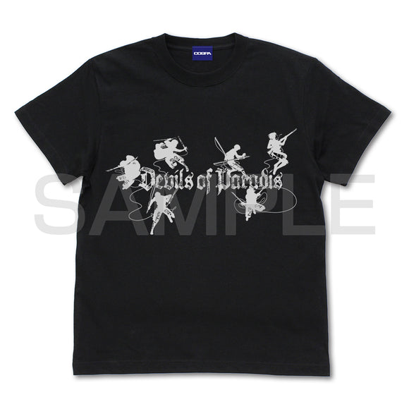 『進撃の巨人』パラディ島の悪魔 Tシャツ/BLACK