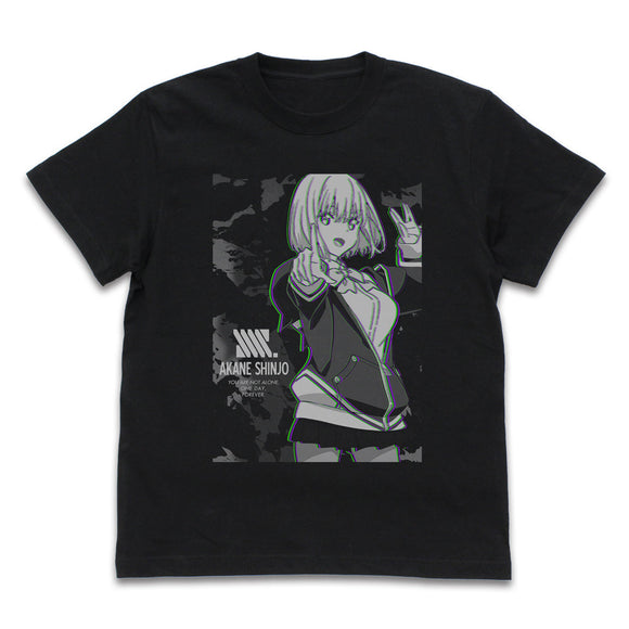 『SSSS.GRIDMAN』新条アカネ エフェクトビジュアルTシャツ/BLACK【202405再販】