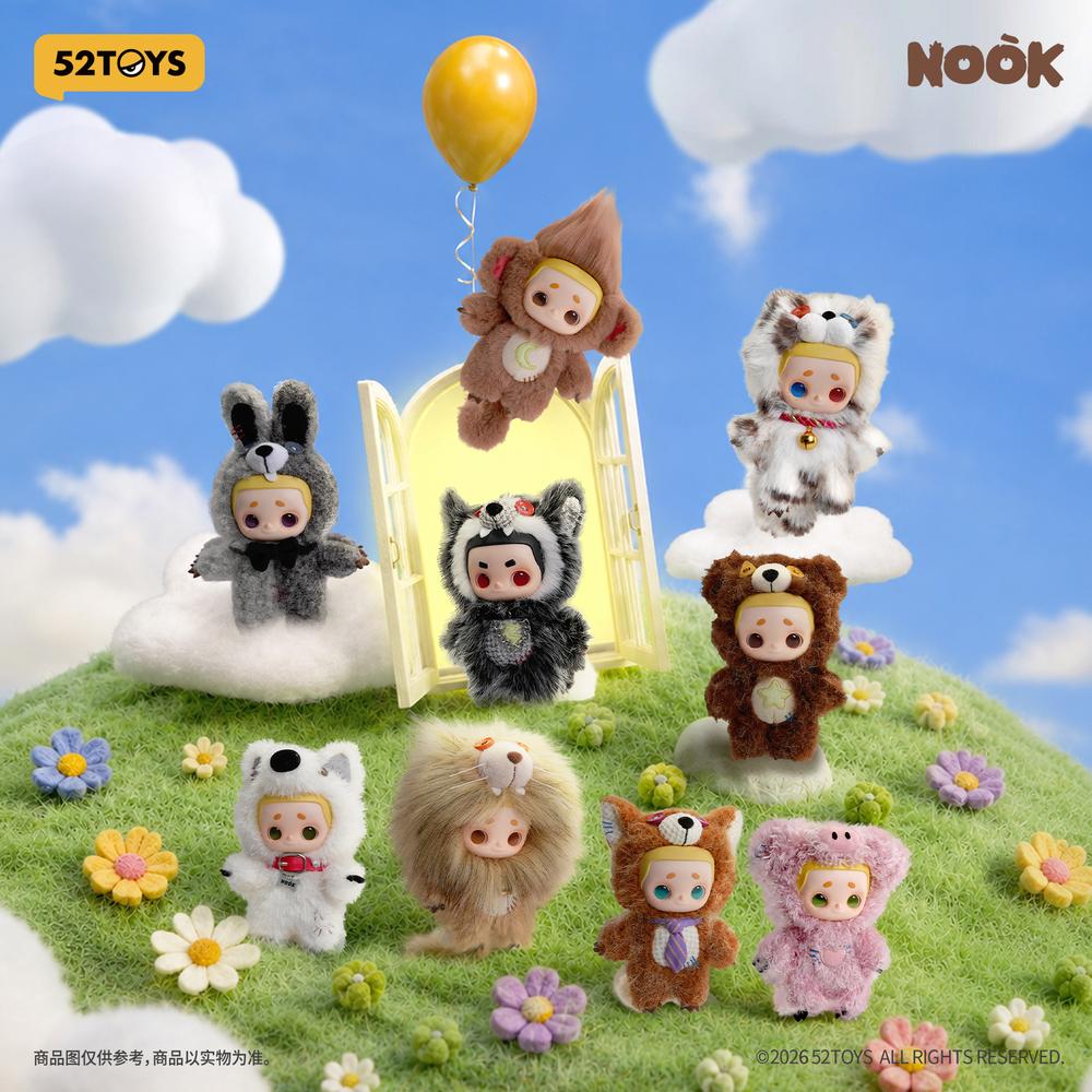『NOOK けものボーイフレンド シリーズ』011_52TOYS BLINDBOX ぬいぐるみストラップ