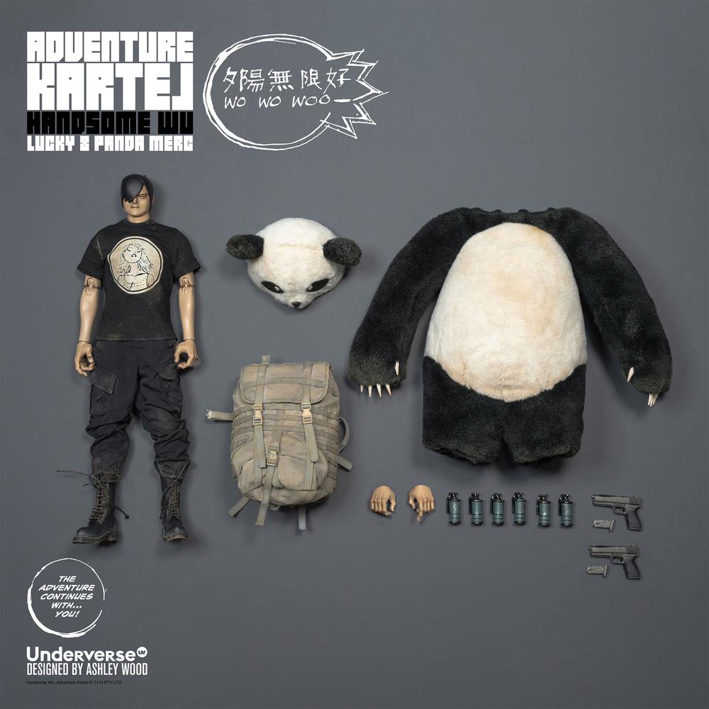 『Adventure Kartel(アドベンチャーカルテル)』011_Underverse DIRTY BOI PANDA HANDSOME WU(ダーティー・ボーイ・パンダ・ハンサム・ウー) 1/6スケール可動フィギュア
