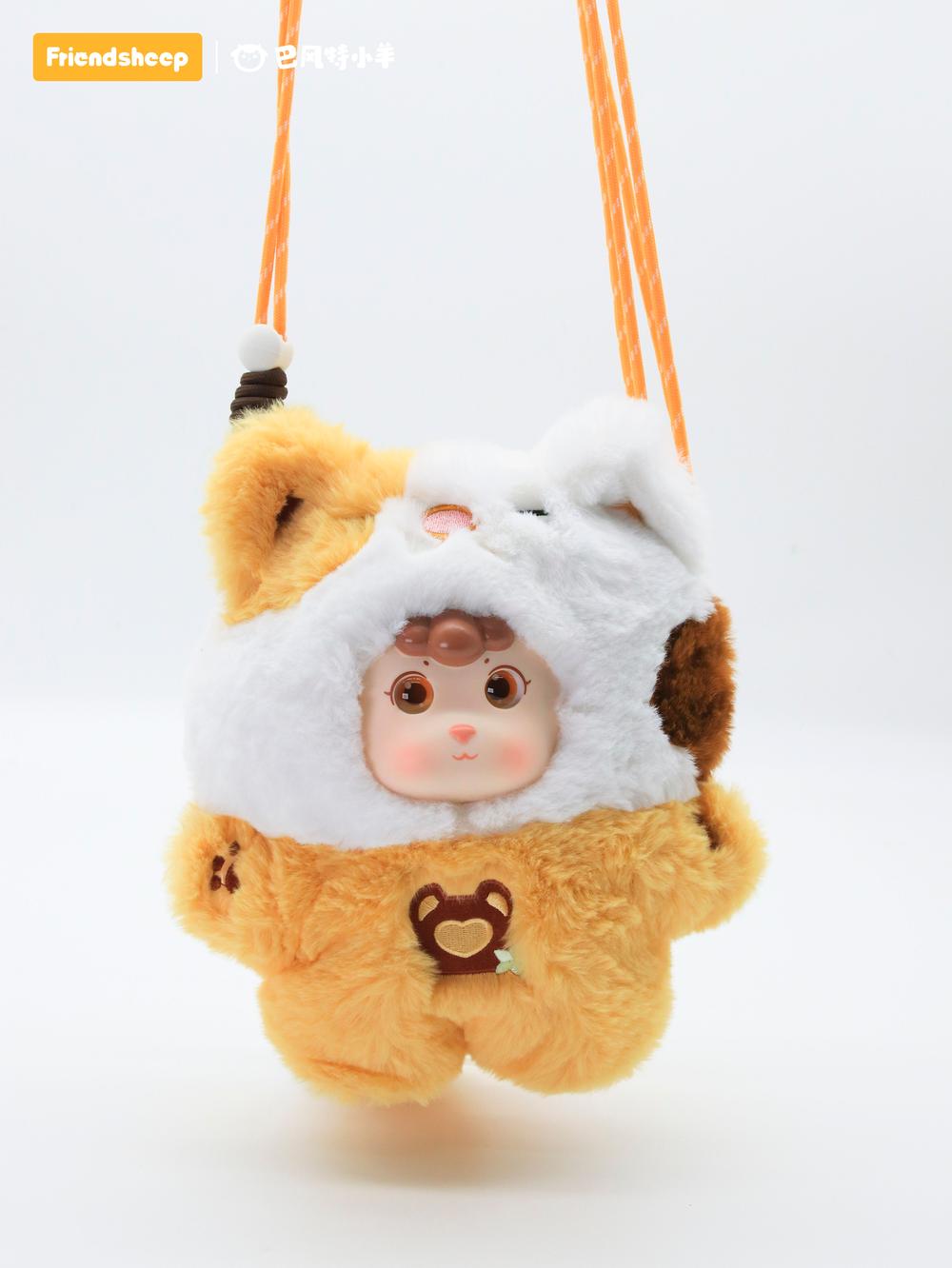 『FRIENDSHEEP』009_ もこもこショルダーバッグ(クッキー猫)