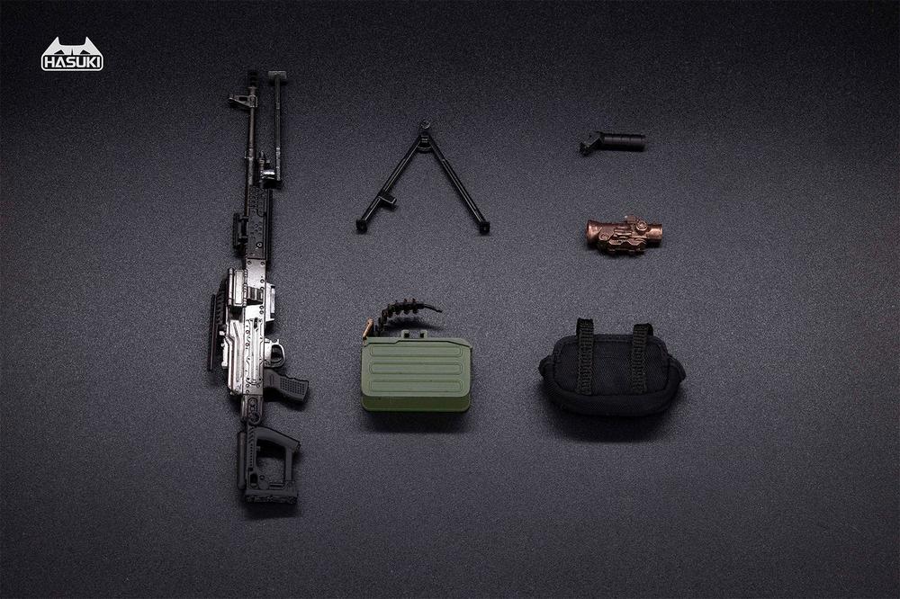 『ドールズフロントライン POCKET ARTシリーズ』008_HASUKI WM-05A 1/12スケール PKM 装備セット(ブラック)