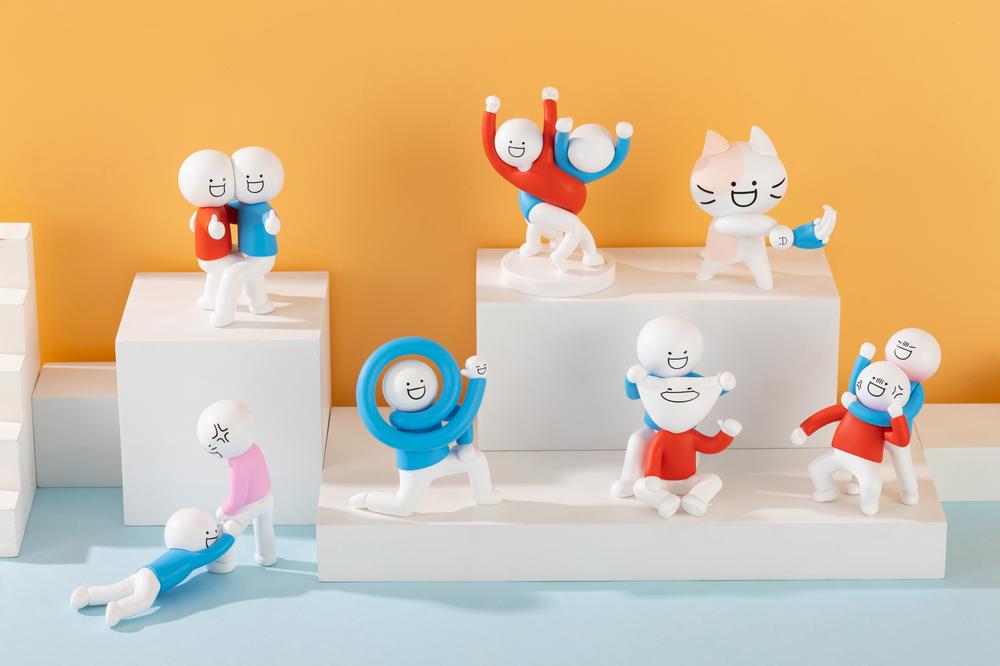 『ブルーと仲間たち アブストラクトシリーズ』017_ブラインドボックスフィギュア【BOX】