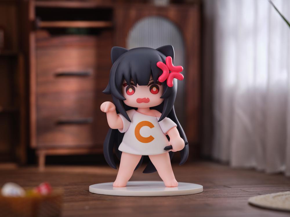 『OMAHA×蜜汁工坊』006_ Cちゃん 猫娘スタンプシリーズ 「消えろ!」 1/1スケール塗装済完成品フィギュア