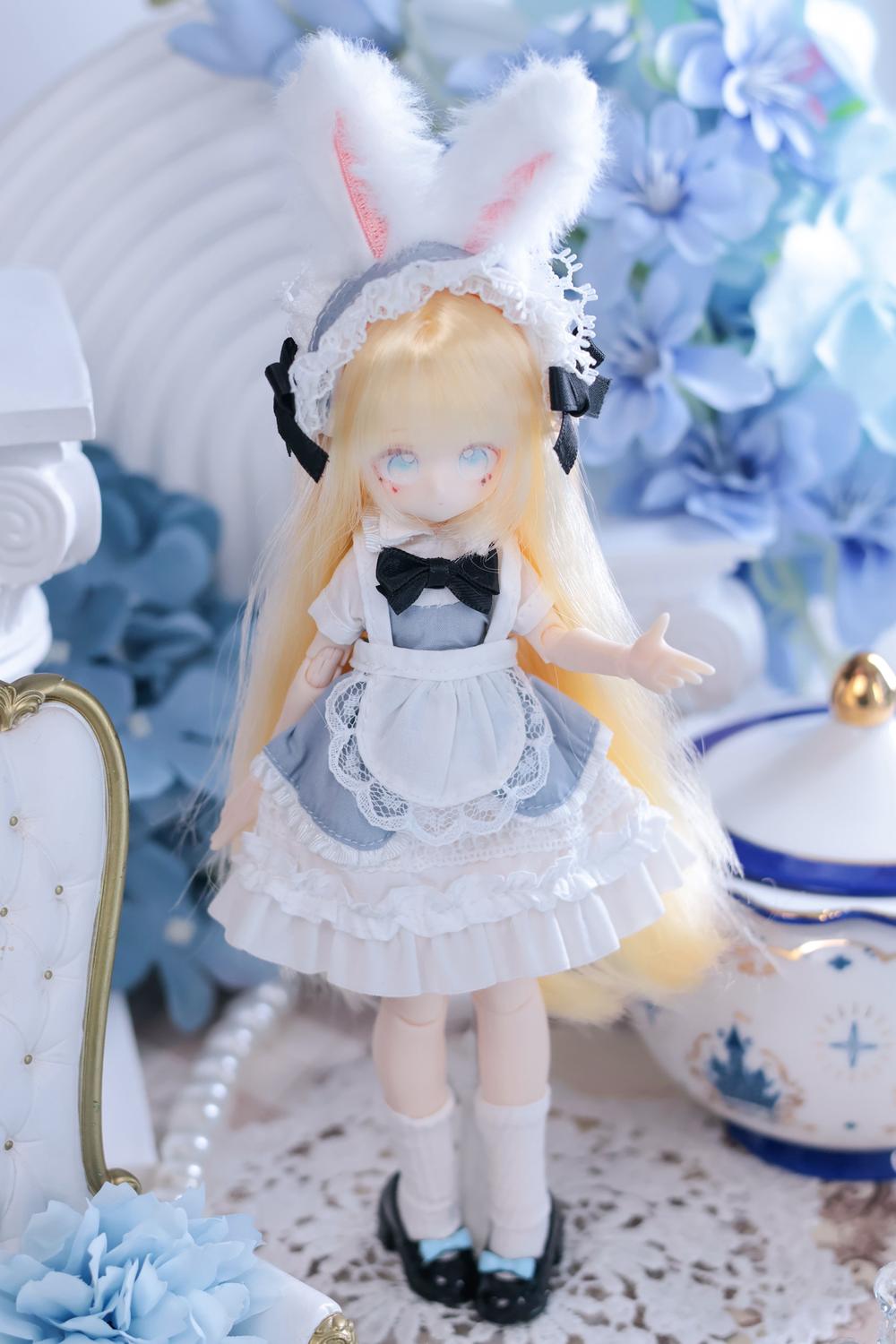 おはりこ堂 様 うさぎ ビスクドール セット ハンドメイド アーティストベア 000000003398_3_VGavrkb.jpg