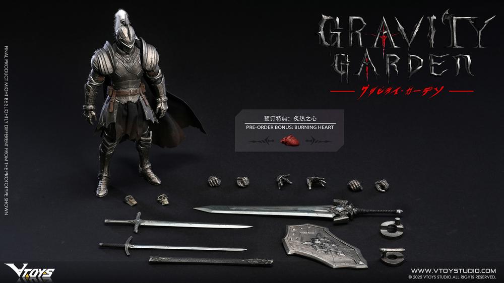 『GRAVITY GARDENシリーズ』004_VTOYS 銀月の騎士(シルバームーン・ナイト) 1/12スケール可動フィギュア