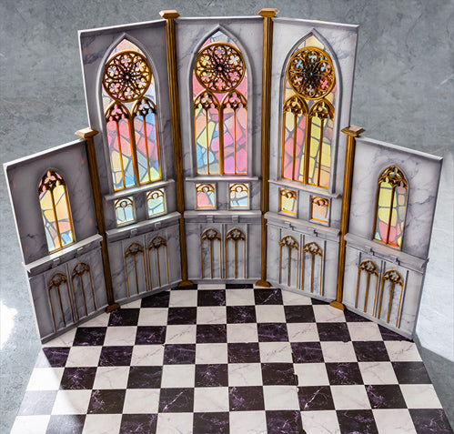 『修道女 アナスタシア』011_KAWA DESIGN 1/6スケール塗装済完成品フィギュア用オプションパーツ(背景ボード)