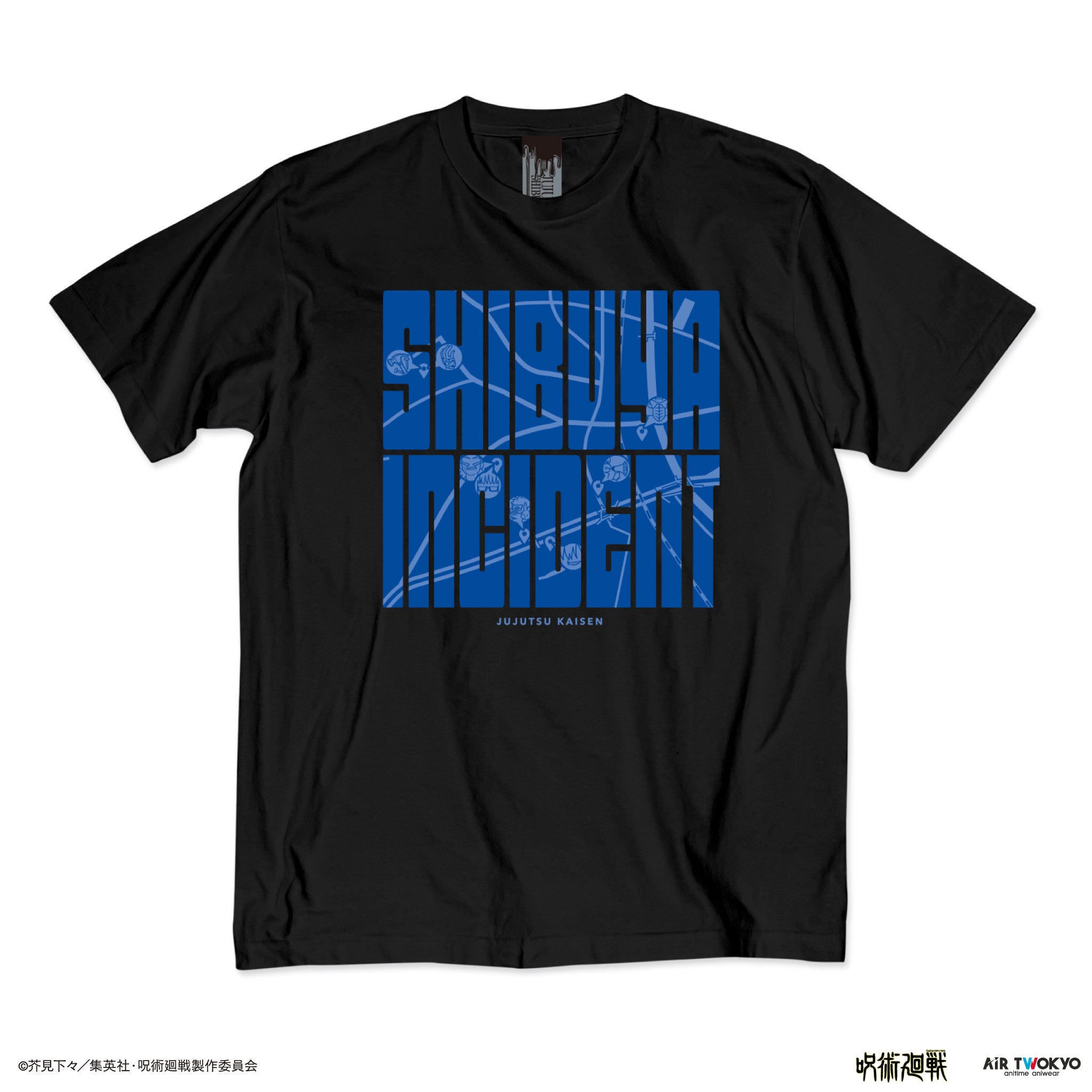 『呪術廻戦』第2期「渋谷事変」 渋谷マップ Tシャツ