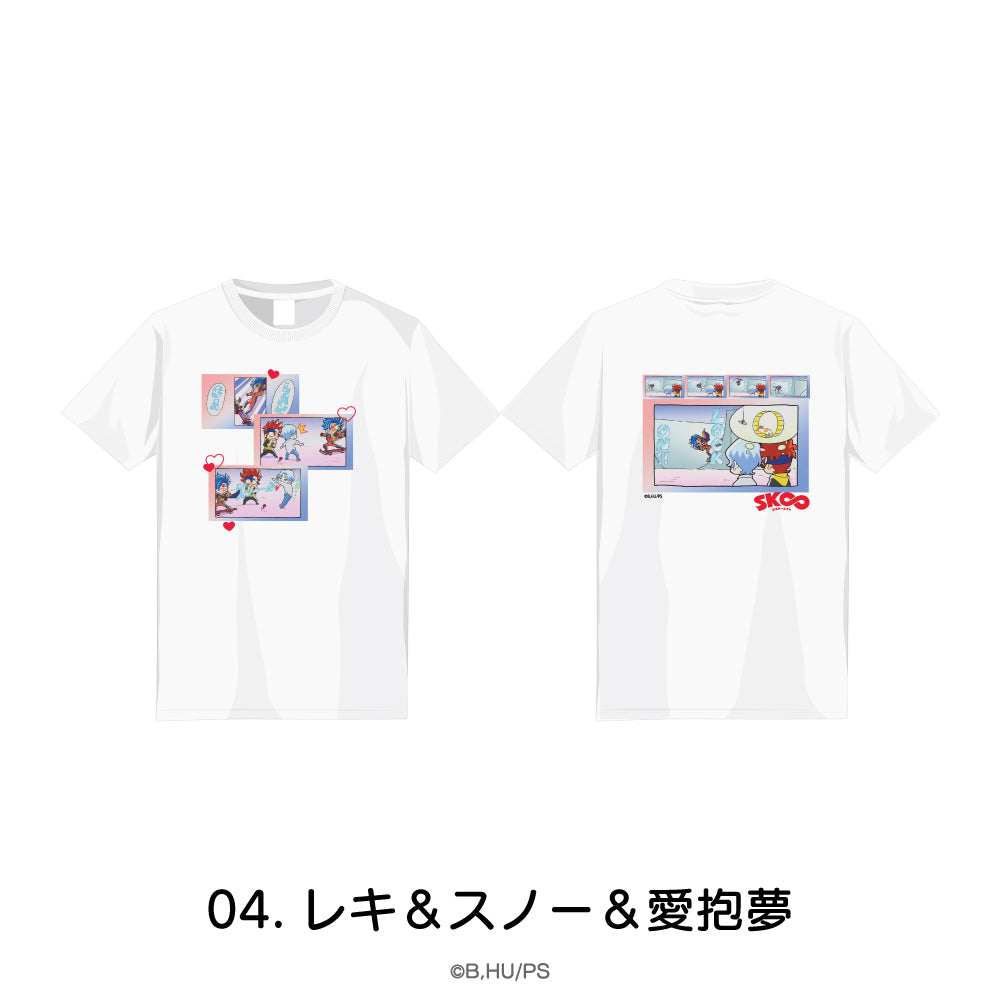 『オリジナルK∞ エスケーエイト』Tシャツ  04.レキ&スノー&愛抱夢