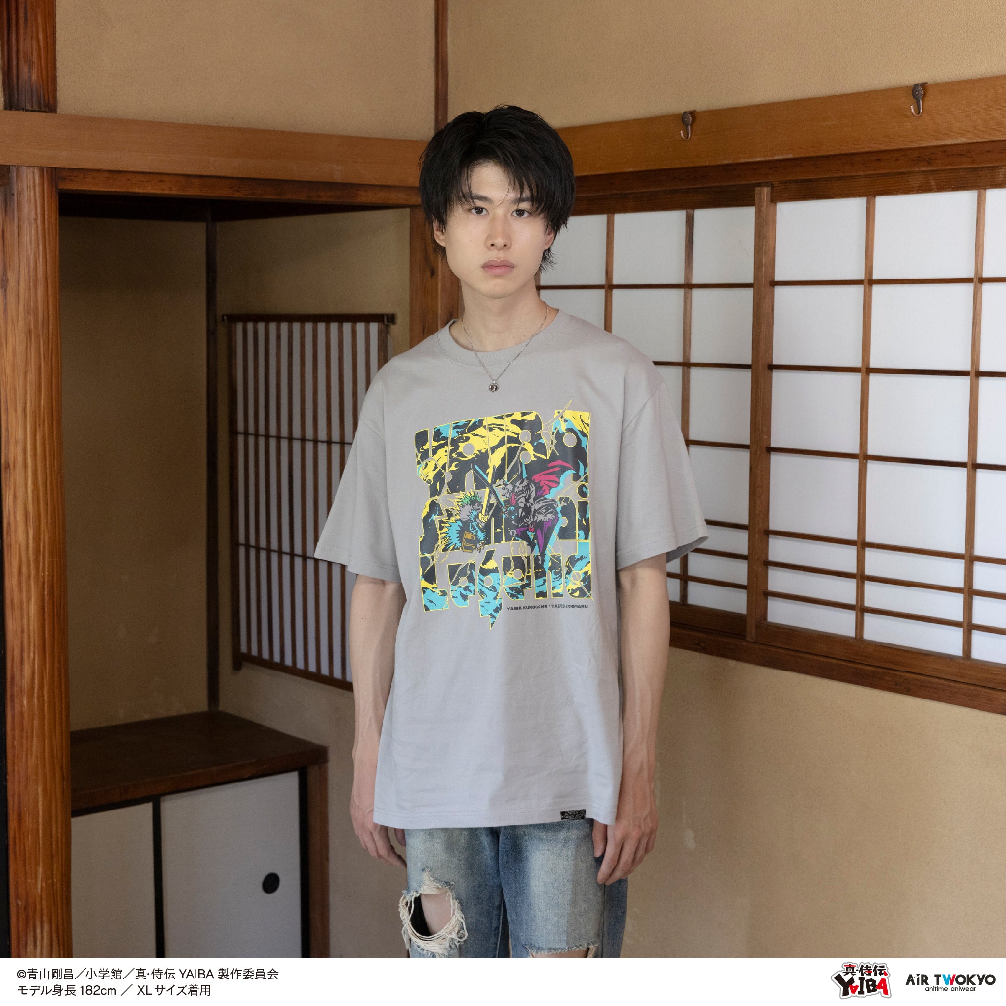 『真·侍伝YAIBA』TVアニメ 第1弾 シーンイラストTシャツ 7(刃&鬼丸)