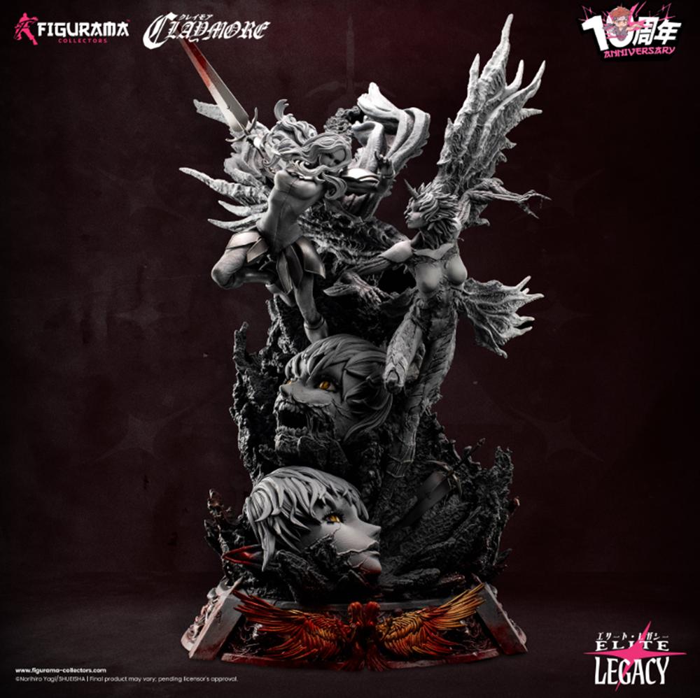 『CLAYMORE』- テレサ vs プリシラ 10周年記念エディション スタチュー