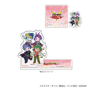 『遊☆戯☆王ARC-V』アクリルコースタースタンド 01/遊矢＆ユート＆ユーゴ＆ユーリ(POP Artイラスト)