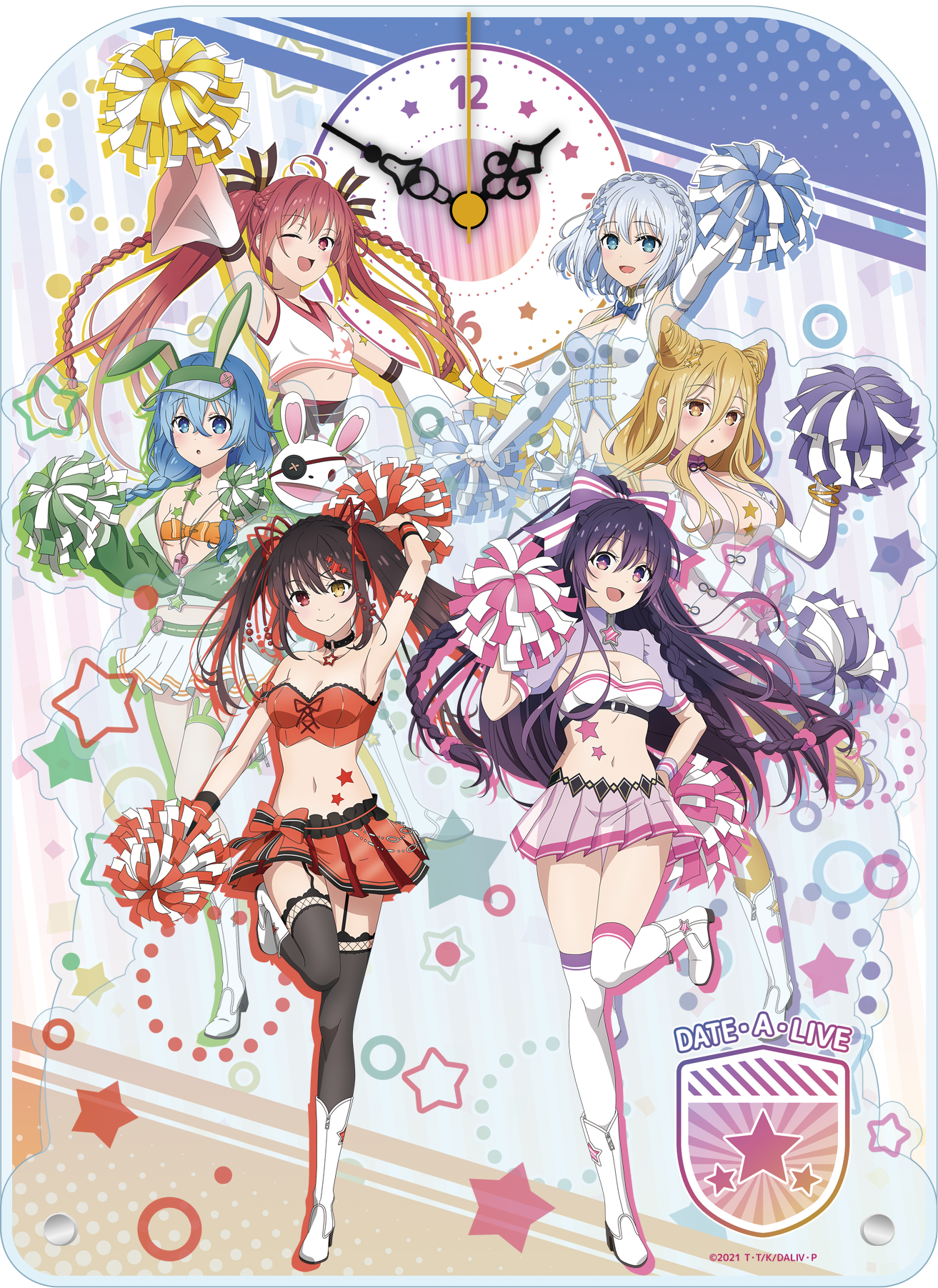 デート・ア・ライブIV　BIGアクリル置時計　描き下ろし チアガール Amazon.co.jp: デート ア ライブIV 描き下ろし BIGアクリル