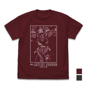 『機動戦士ガンダムSEED DESTINY』インフィニットジャスティスガンダム Tシャツ BURGUNDY【202406再販】