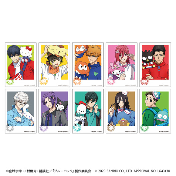 『ブルーロック×サンリオキャラクターズ』ミニブロマイド 01/BOX (全10種)(描き下ろしイラスト)