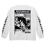 『ソニックフロンティア』  ビッグシルエットロングスリーブTシャツ WHITE【202405再販】