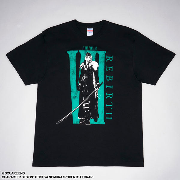 『FINAL FANTASY ファイナルファンタジーVII リバース』Tシャツ セフィロス(ブラック×グリーン) – Anime Store JP