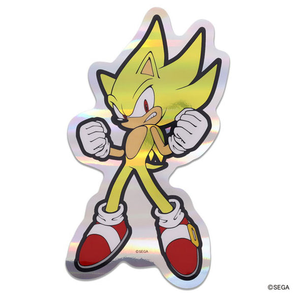 『ソニック・ザ・ヘッジホッグ』プリズムトラベルステッカー (6)SUPER SONIC