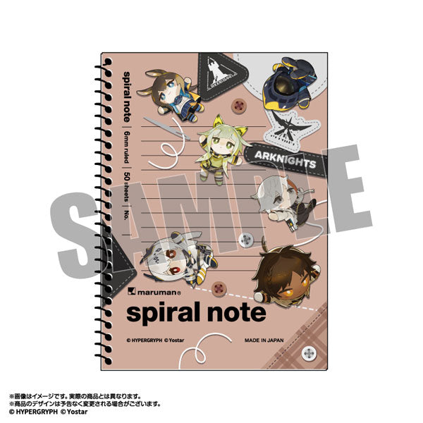 『アークナイツ』オペぬい ミニキャラスパイラルノート 集合