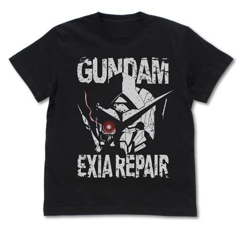 『機動戦士ガンダム00』ガンダムエクシアリペア ヘッド Tシャツ/BLACK