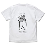 『ハマジ』ハスキー KAWAII Tシャツ / シルバー＆ホワイト【202405再販】