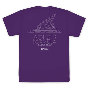 『新世紀GPXサイバーフォーミュラSIN』アオイZIPフォーミュラ ドライTシャツ VIOLET PURPLE