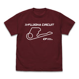 『新世紀GPXサイバーフォーミュラ』富士岡サーキット Tシャツ/BURGUNDY【202406再販】