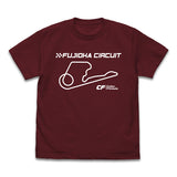 『新世紀GPXサイバーフォーミュラ』富士岡サーキット Tシャツ/BURGUNDY