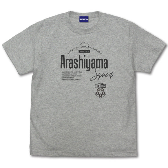 『ワールドトリガー』嵐山隊 Tシャツ/MIX GRAY【202406再販】