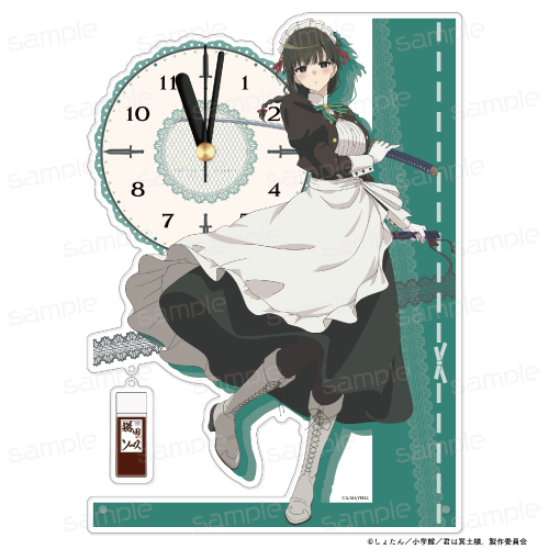 『君は冥土様。』描き下ろし アクリル置時計【雪(メイド服)】【202506再販】