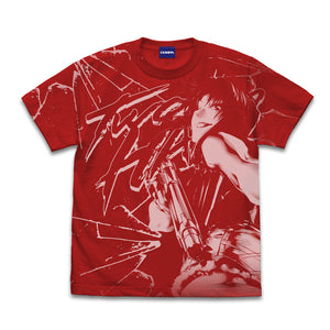 『BLACK LAGOON』レヴィ オールプリントTシャツ RED【202404再販】