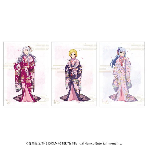 『アイドルマスター ミリオンライブ!』REPLICA GENGA　3枚セット01/桜の和装ver.(描き下ろしイラスト)