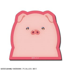 『豚のレバーは加熱しろ』ラバーマウスパッド デザイン04(豚/A)