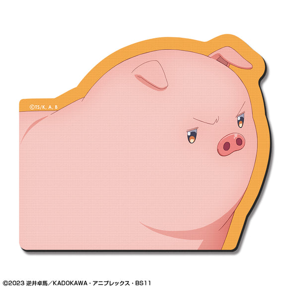 『豚のレバーは加熱しろ』ラバーマウスパッド デザイン06(豚/C)
