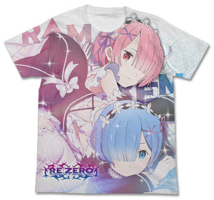 『Re:ゼロから始める異世界生活』ラム＆レム フルグラフィックTシャツ【202406再販】