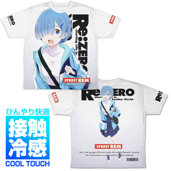 『Re:ゼロから始める異世界生活』レム 冷感両面フルグラフィックTシャツ ストリートファッションVer.【202405再販】