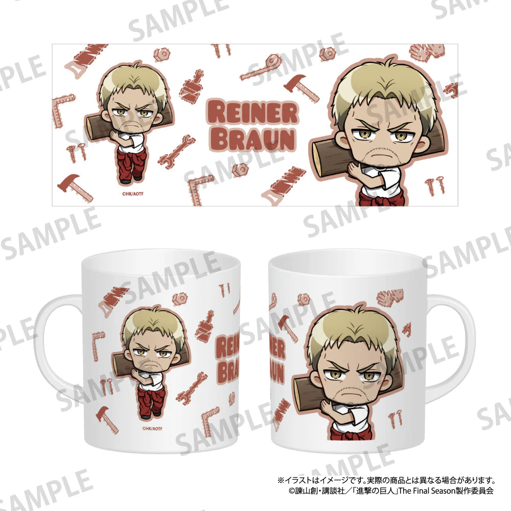 『進撃の巨人』フルカラーマグカップ ライナー・ブラウン(ミニキャラ)(DIY)