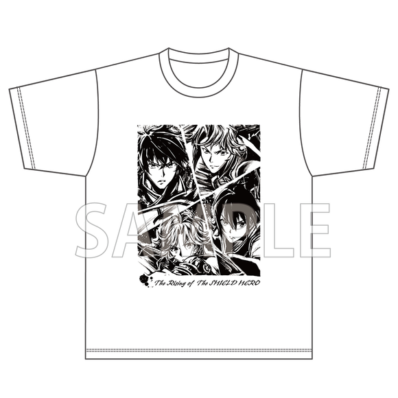 『盾の勇者の成り上がり Season3』水墨画アート Tシャツ 尚文・元康・錬・樹