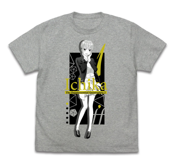 『五等分の花嫁∬』中野一花 Tシャツ∬ MIX GRAY【202406再販】