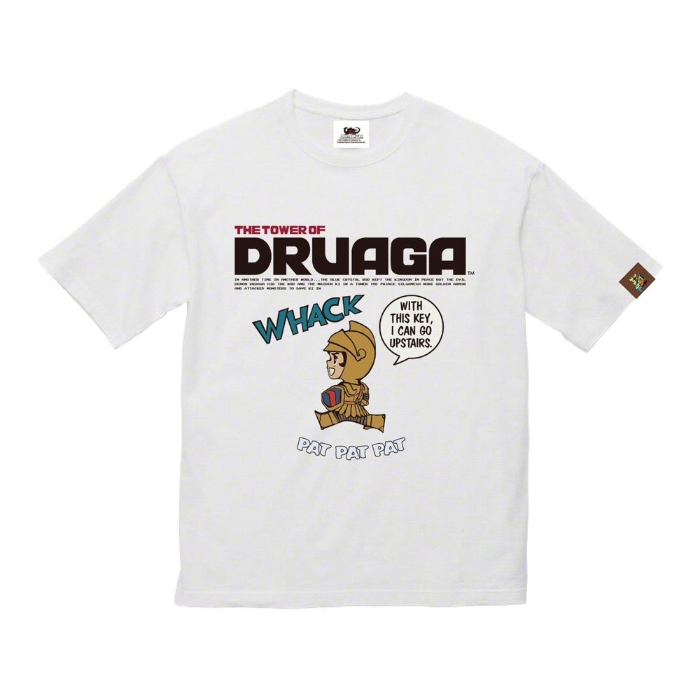 『ドルアーガの塔』ビッグシルエットTシャツ ホワイト